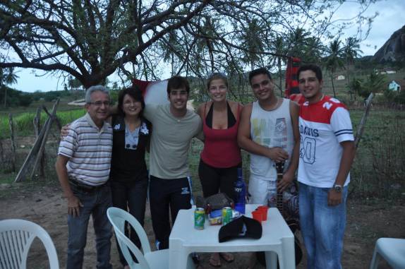 Despedida dos amigos no Parque Estadual da Pedra da Boca, na Paraíba, fronteira com Passa e Fica - RN